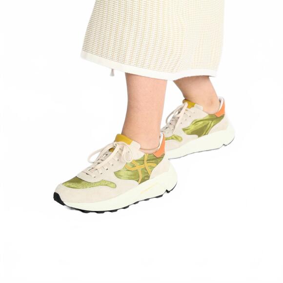 NEW HOMERS women\'s olimpia crosta aurora sneaker in oleo